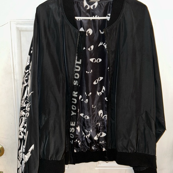 Disney Jackets & Blazers - Disney Villains x Heidi Klum Black Bomber Jacket